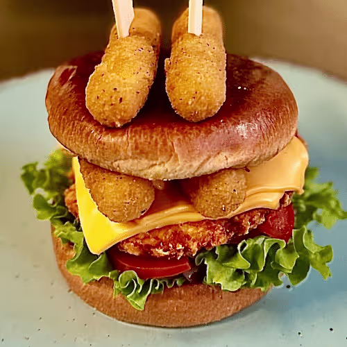 Mozzerlla Chicken Burger Medium