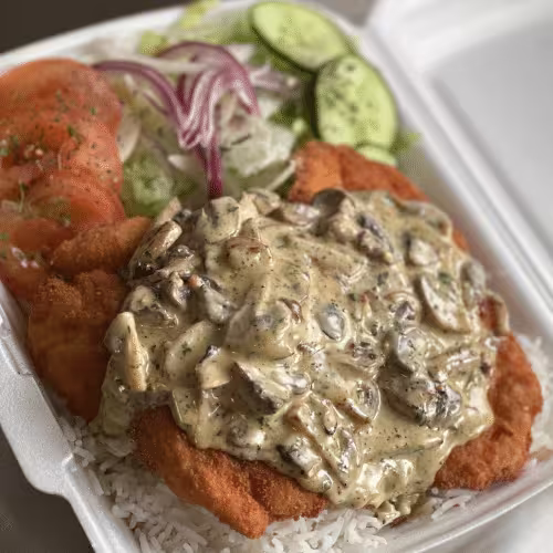 Champignon-Rahm-Schnitzel