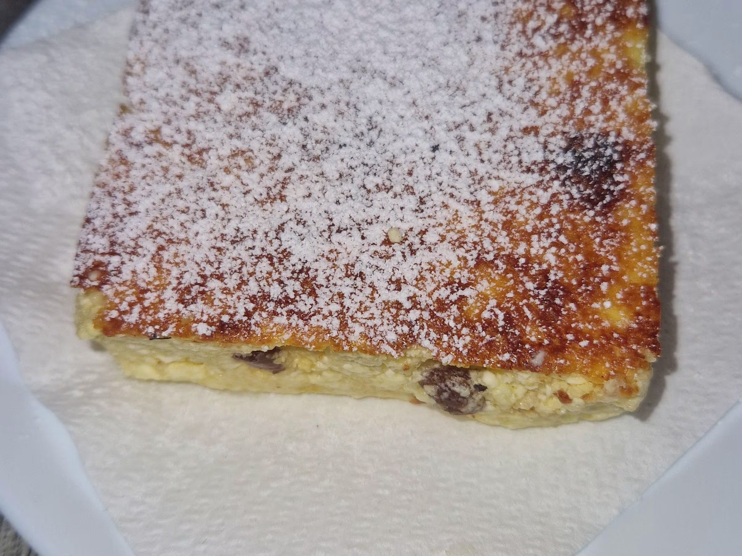 Zapekanka Topfenauflaf mit rosinen
