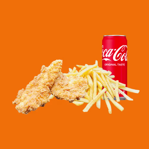 Crispy Chicken Strips 4 Stk Menü