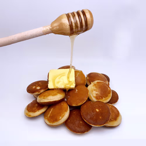 Poffertjes mit Honig und Butter