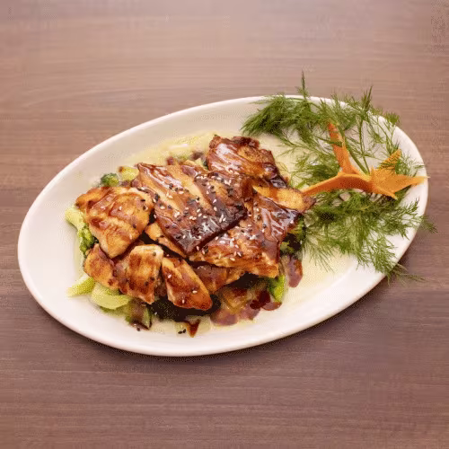 Gegrillter Lachs mit Broccoli