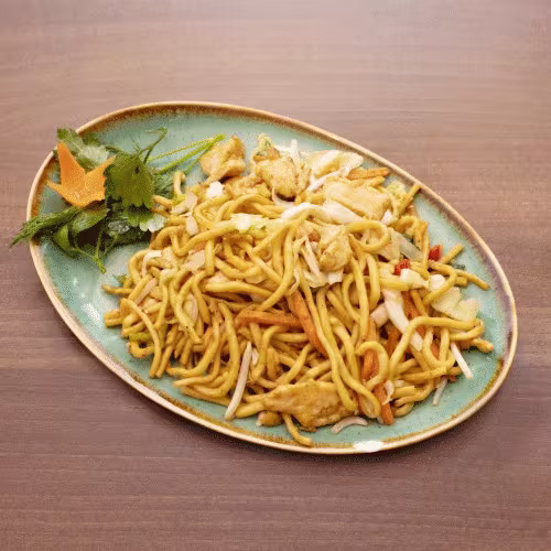 Gebratene Nudeln nach Malaysia Art (scharf)