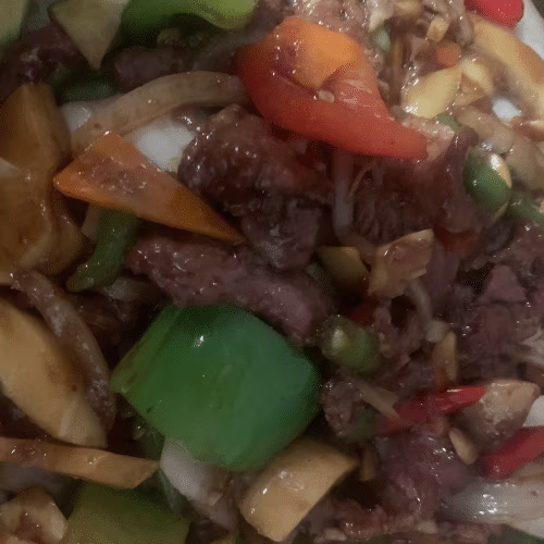 Rindfleisch nach Szechuan Art (scharf)