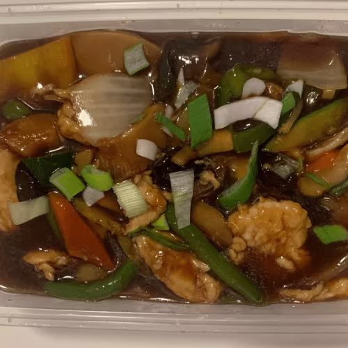 Hühnerfleisch mit Gemüse