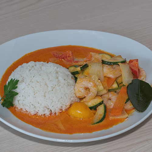 T5 - Panang Curry mit Garnelen