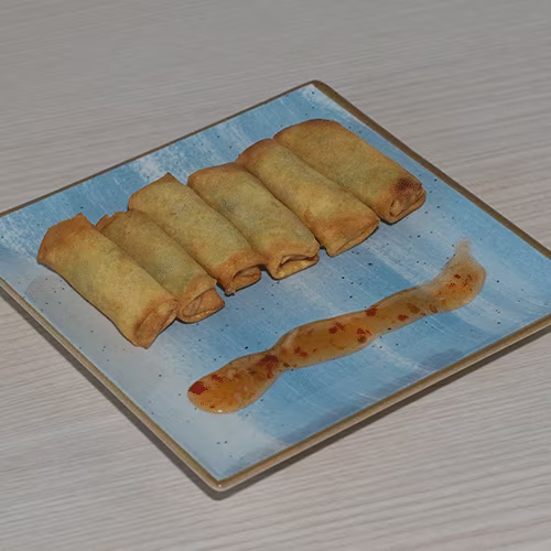 C33 - Mini Frühlingsrolle mit Süß-Sauer-Dip