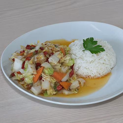 S4 - Chinakohl gebraten nach Sichuan Art
