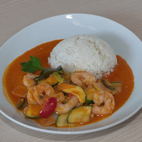 T15 - Massaman Curry mit Garnelen