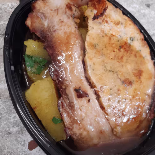 Gefüllter Schweinebauch