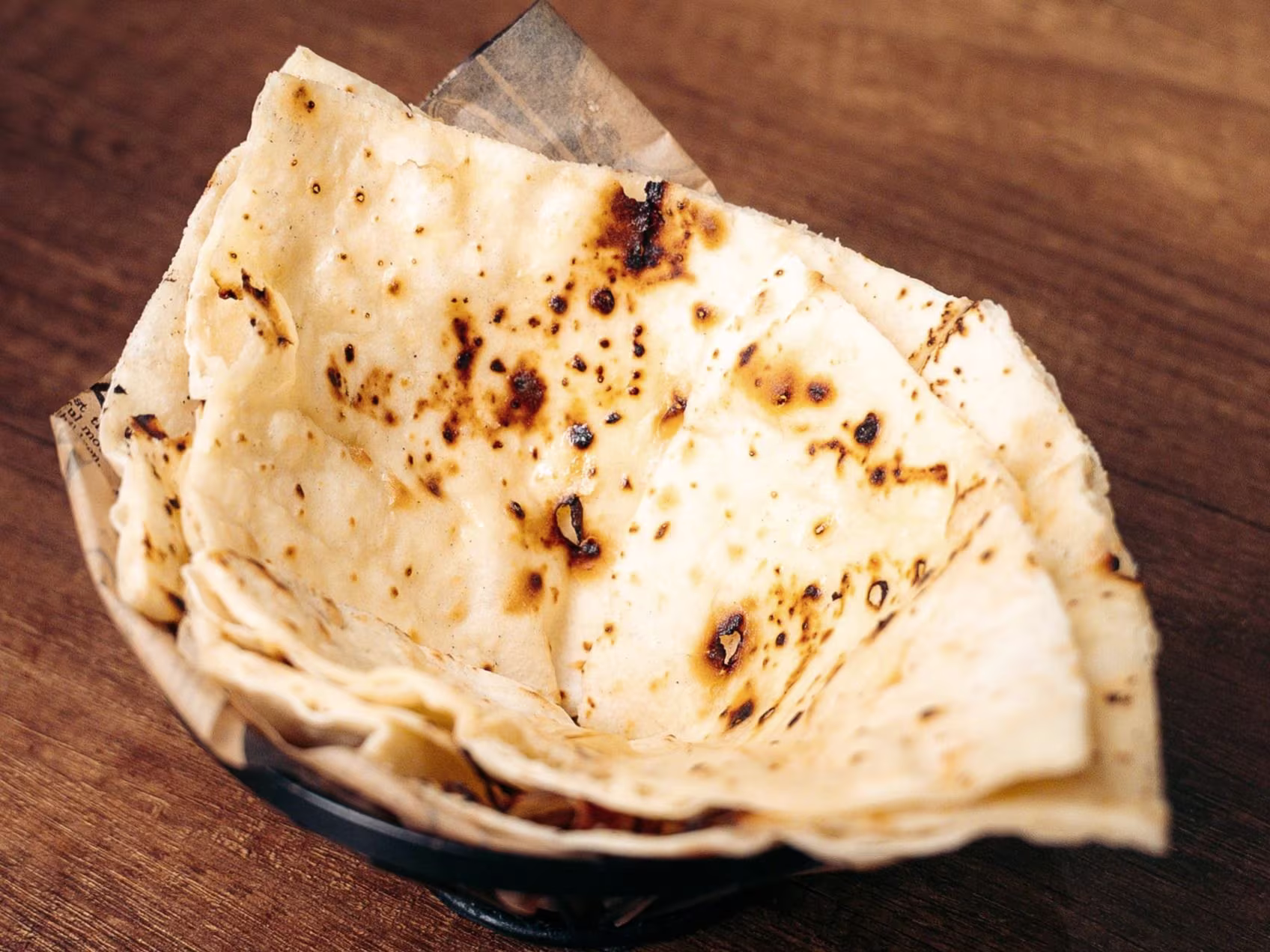 Naan mit Knoblauch