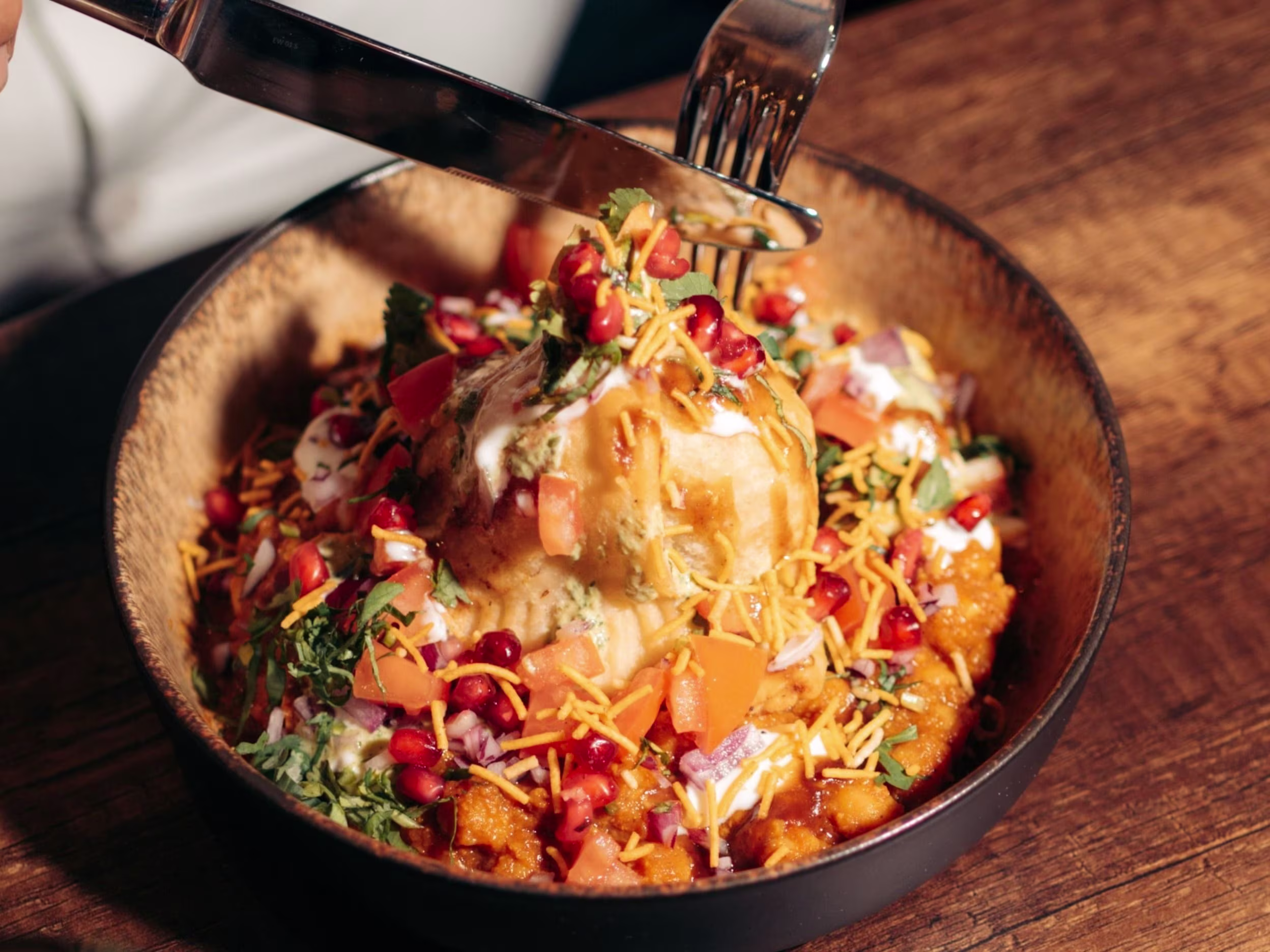 Aloo Samosa Chaat
