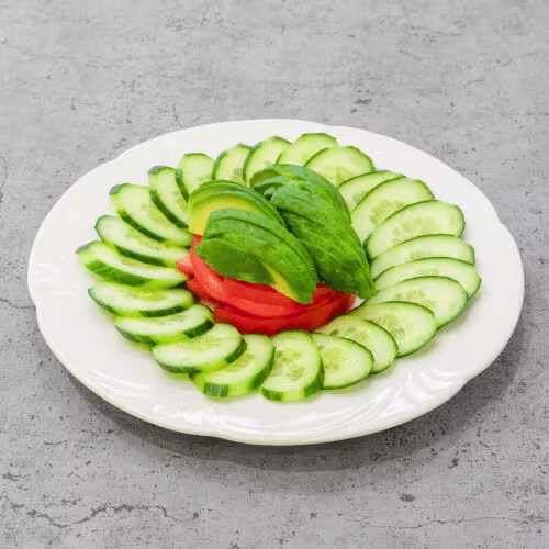 Avocado-cucumber-tomato salad