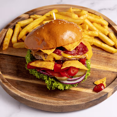 Medium Mexican Fire Burger