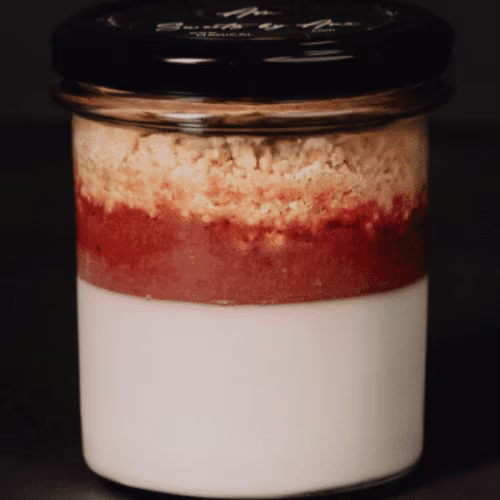 Panna Cotta mit Erdbeere (Dessert im Glas)