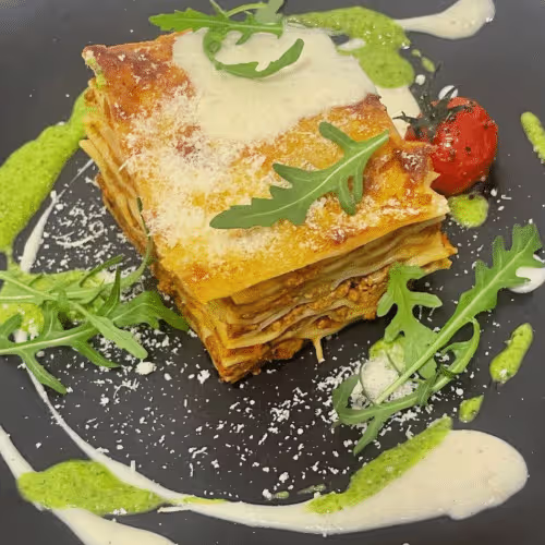 Lasagne von Fleisch & Sauce