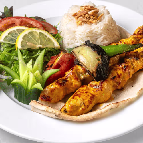 Schisch Taouk am Spieß