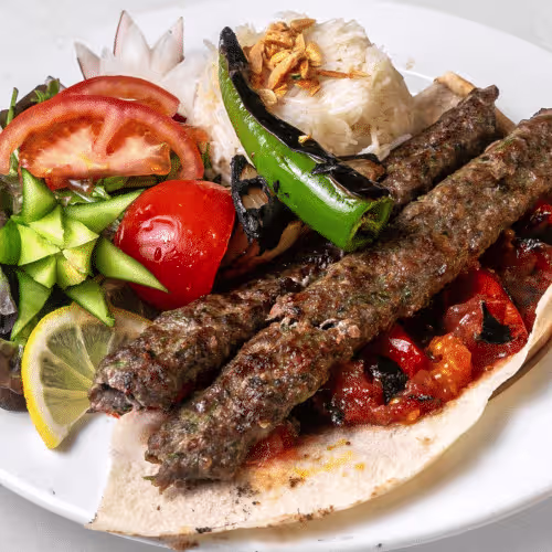 Allepo Kabab am Spieß