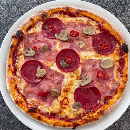 Pizza Mafioso Menü (scharf)
