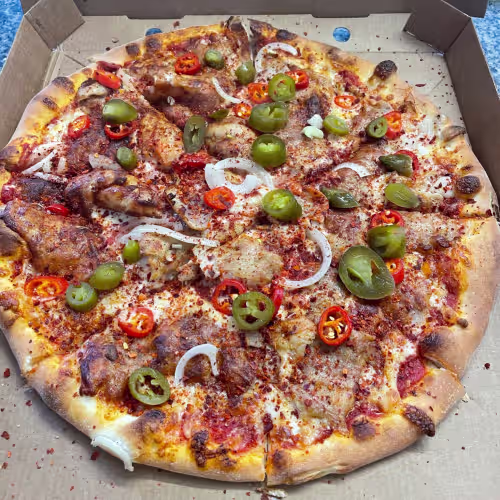 Pizza Kebap Mega Scharf (scharf)