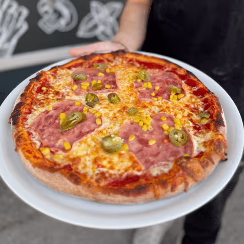 Pizza Milano Menü (scharf)