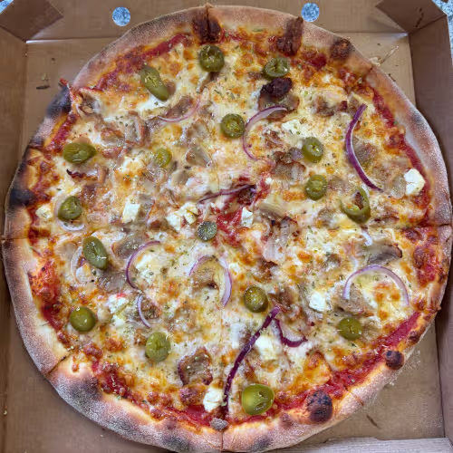Pizza a la Sam Menü (scharf)