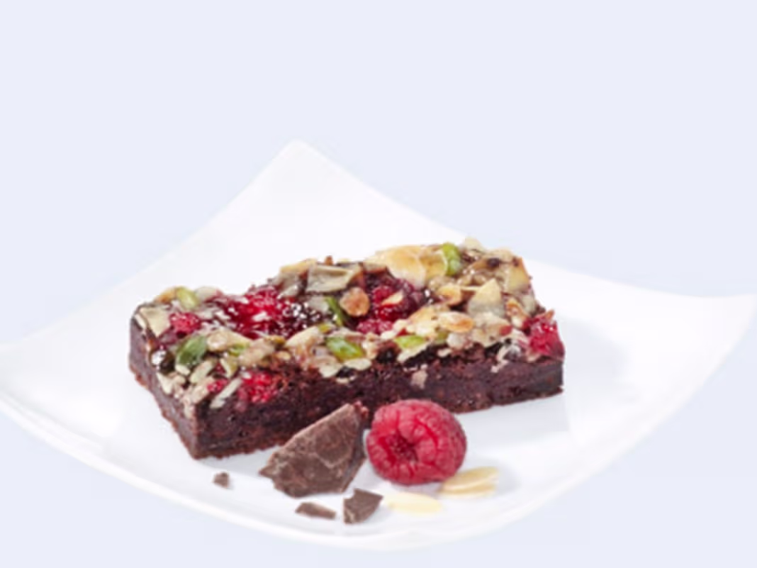 Himbeer-Brownie-Schnitte
