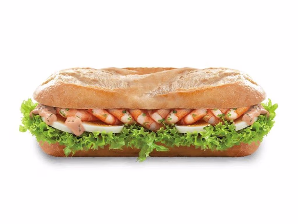 Garnelen Ei Baguette