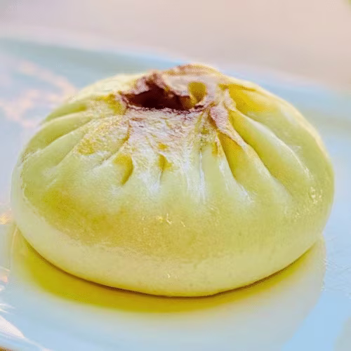 Vegan Chicken mit Shiitake -Baozi(Gebraten)