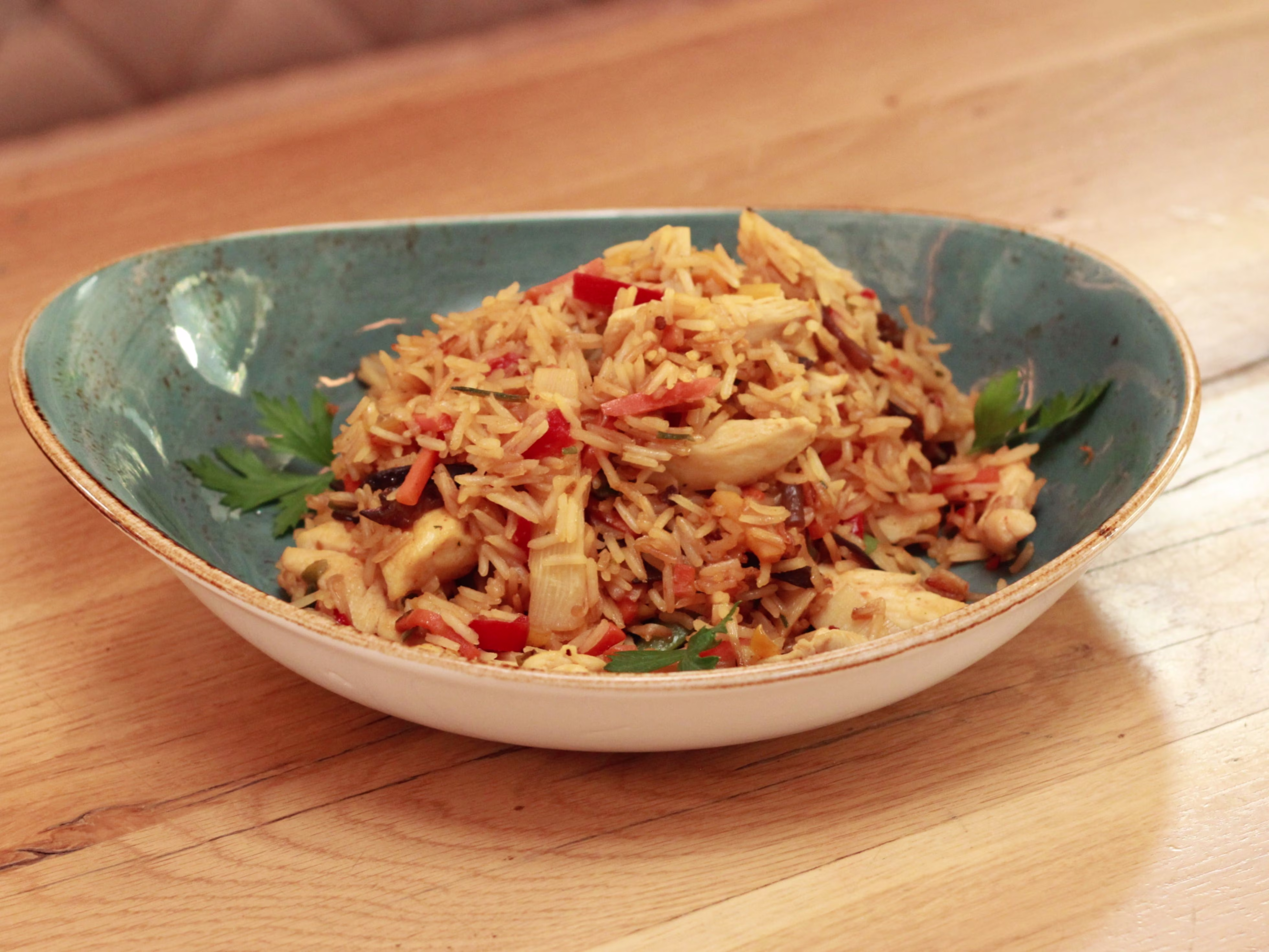 Wok mit Hühnerfleisch