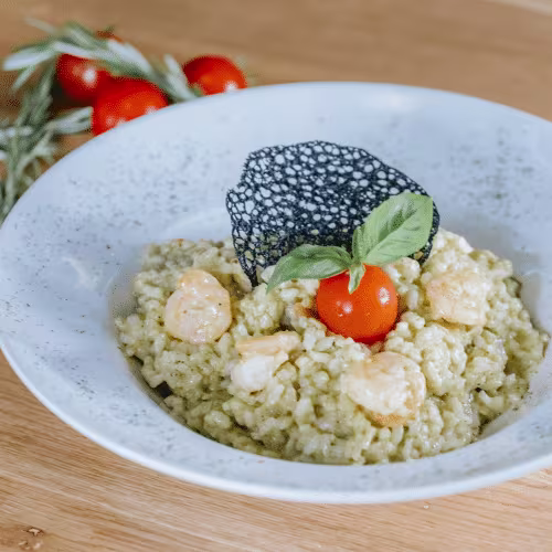 Risotto mit 120g Garnelen