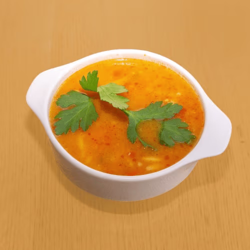 Linsensuppe aus roten Linsen