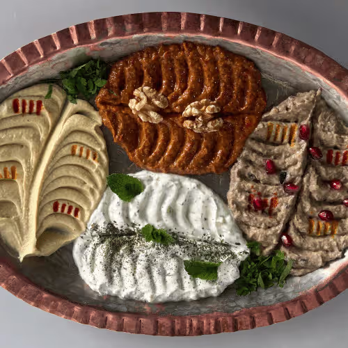 Babylon's gemischter Vorspeisenteller (vegetarisch)