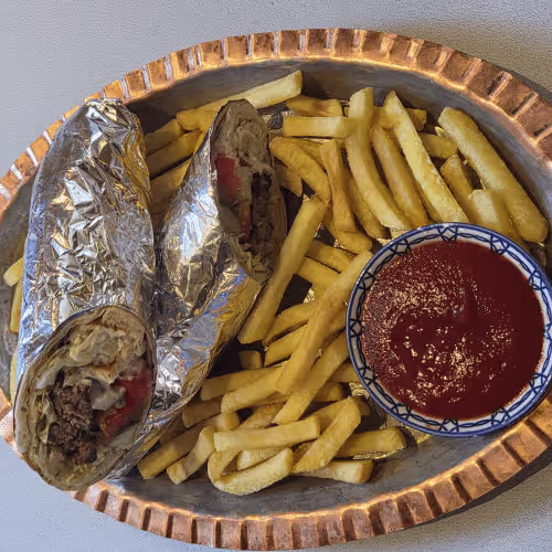 Gegrillter Kebab Sandwich