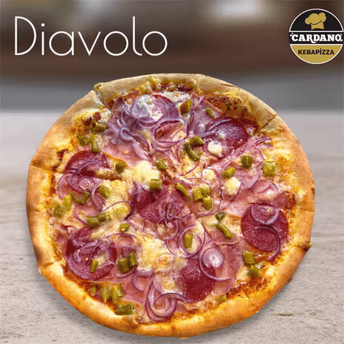 Familienpizza Diavolo