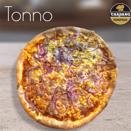 Familienpizza Tonno