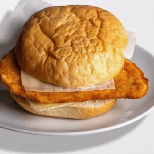 Schnitzelburger mit Käse