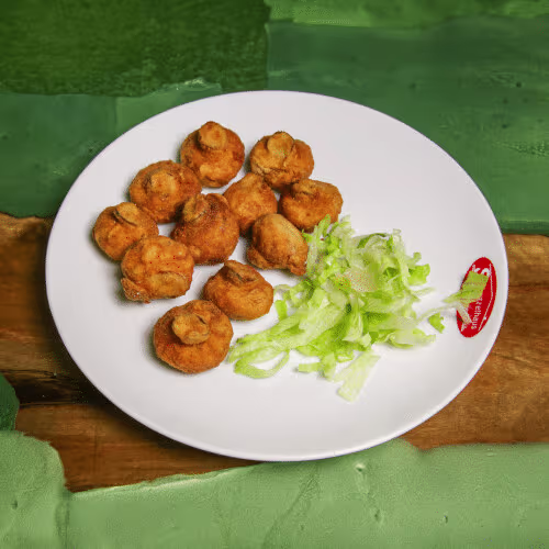 Gebackene Champignons