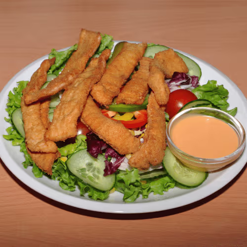 Gartensalat mit Putenstreifen (klein)
