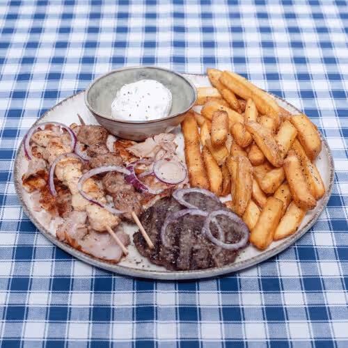 Mix Platte vom Grill-Fleisch