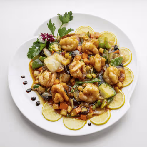 Gong-Bao Garnelen (scharf)