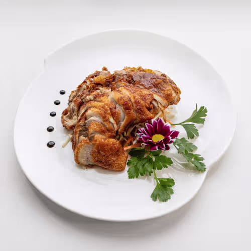 Knusprige Ente mit Sojasprossen