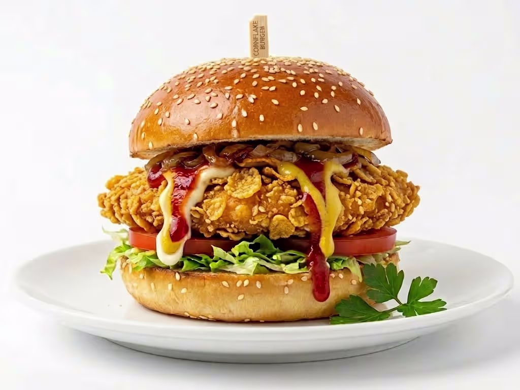 Chicken Cornflake Burger