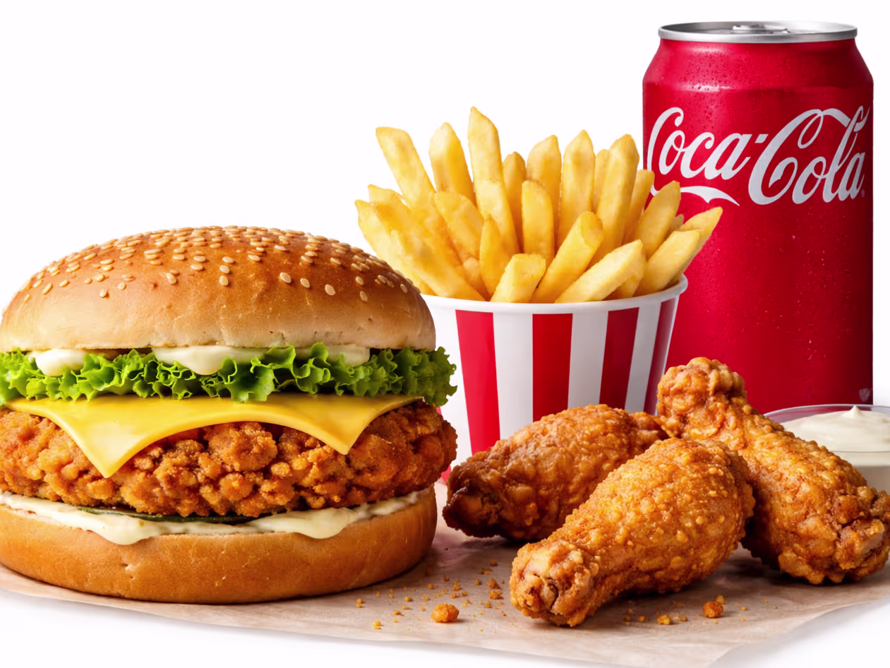 Combo Fried Chicken Burger