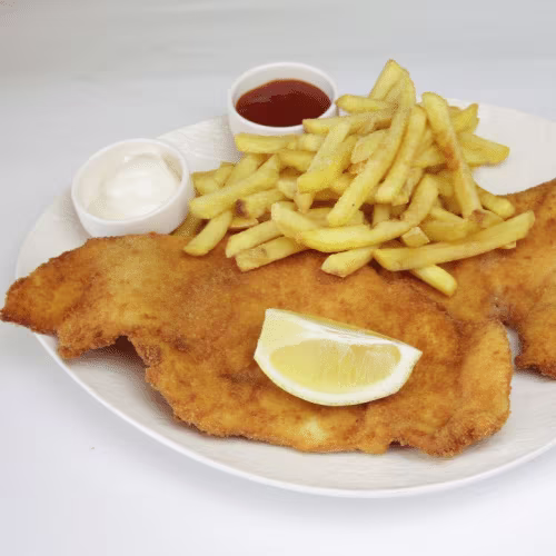 Schnitzel Teller mit Beilage