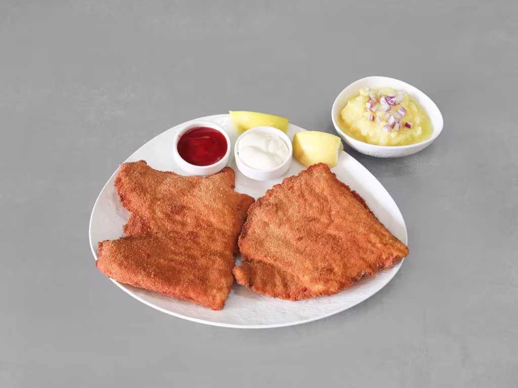 Cordon Bleu Teller mit Beilage