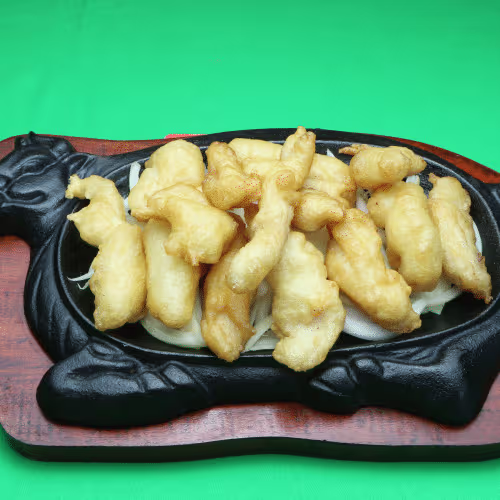 Gebackenes Hühnerfleisch (scharf)
