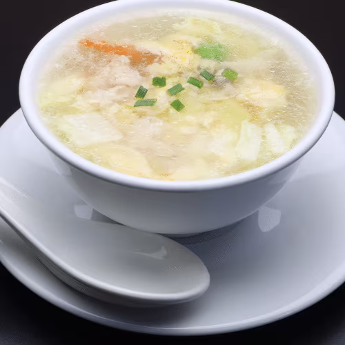 Eier-Hühner-Suppe