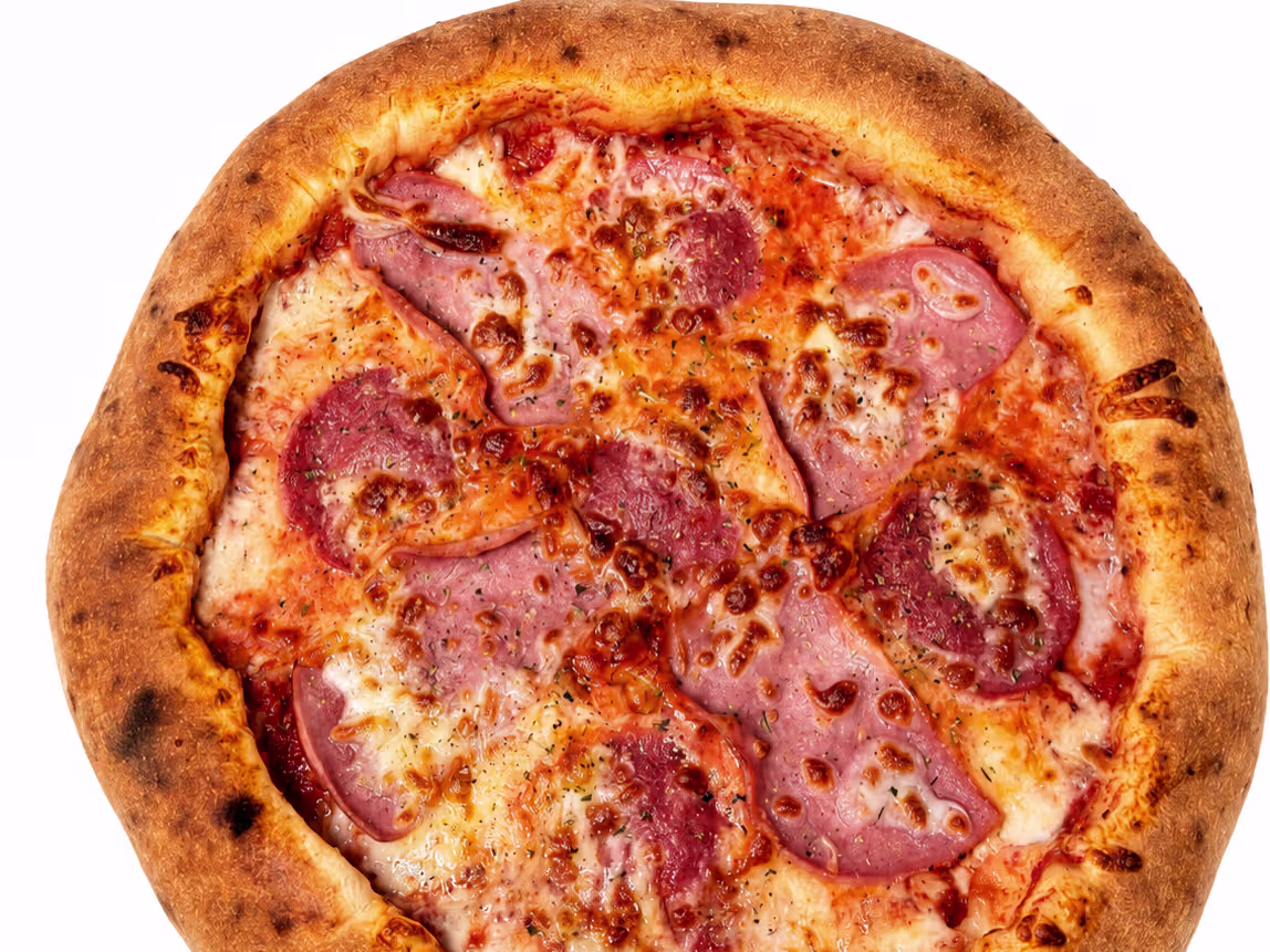 Offene Calzone  mit gefülltem Rand