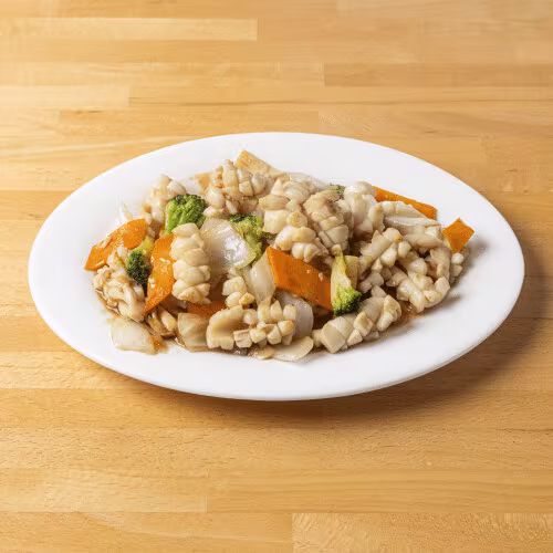 Tintenfisch nach Gong-Bao Art